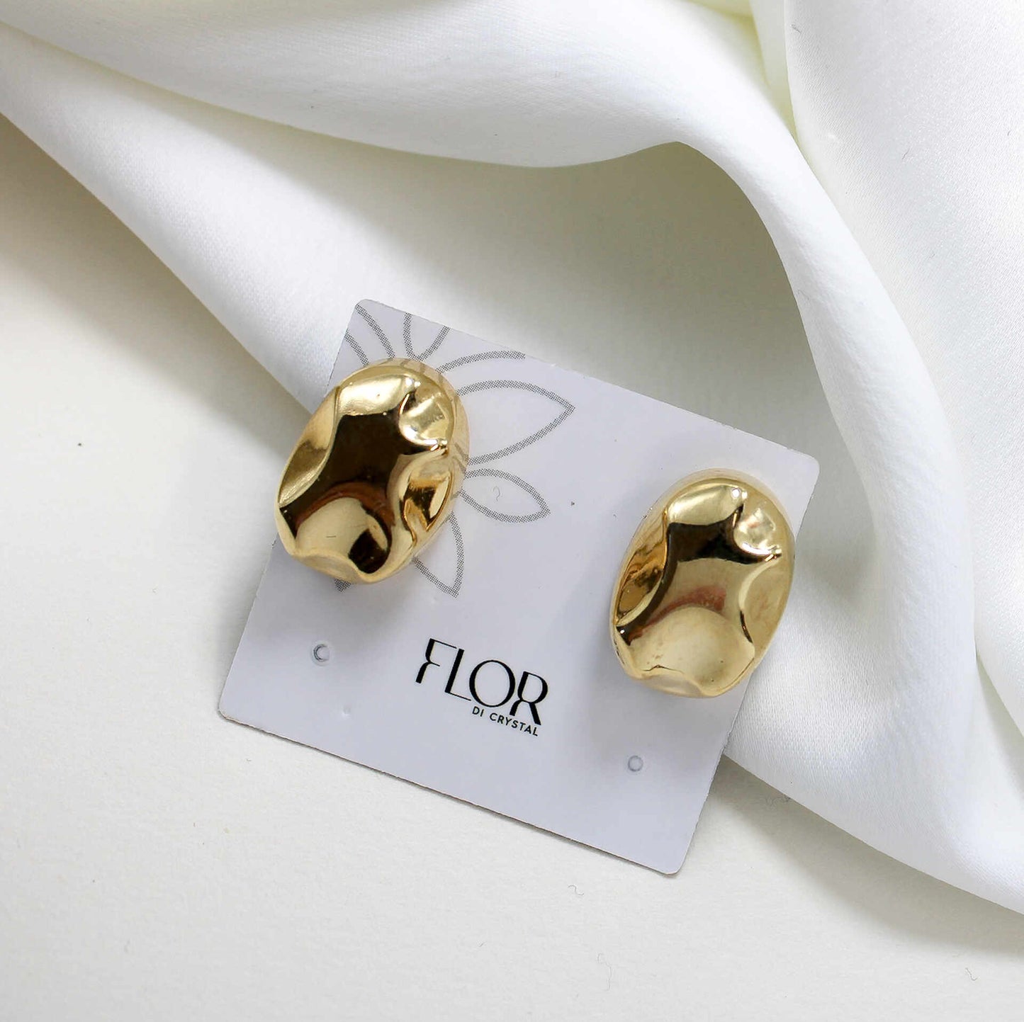 Brinco - Brinco Martelado organico medio - leve