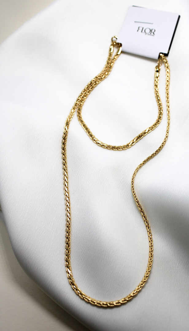 Conjunto - Chocker corrente transada 2mm com pulseira