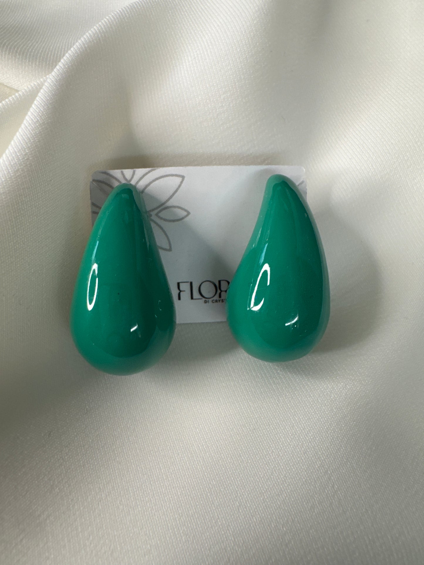 Brinco - Brinco de gotas Verde