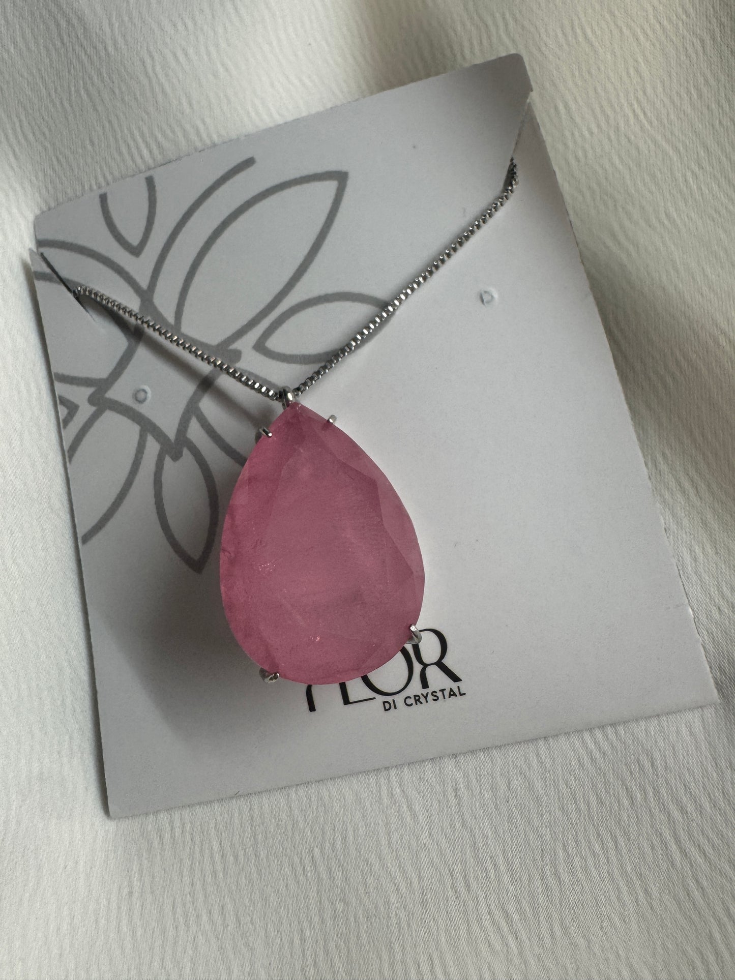 Colar - Colar Gota Rosa