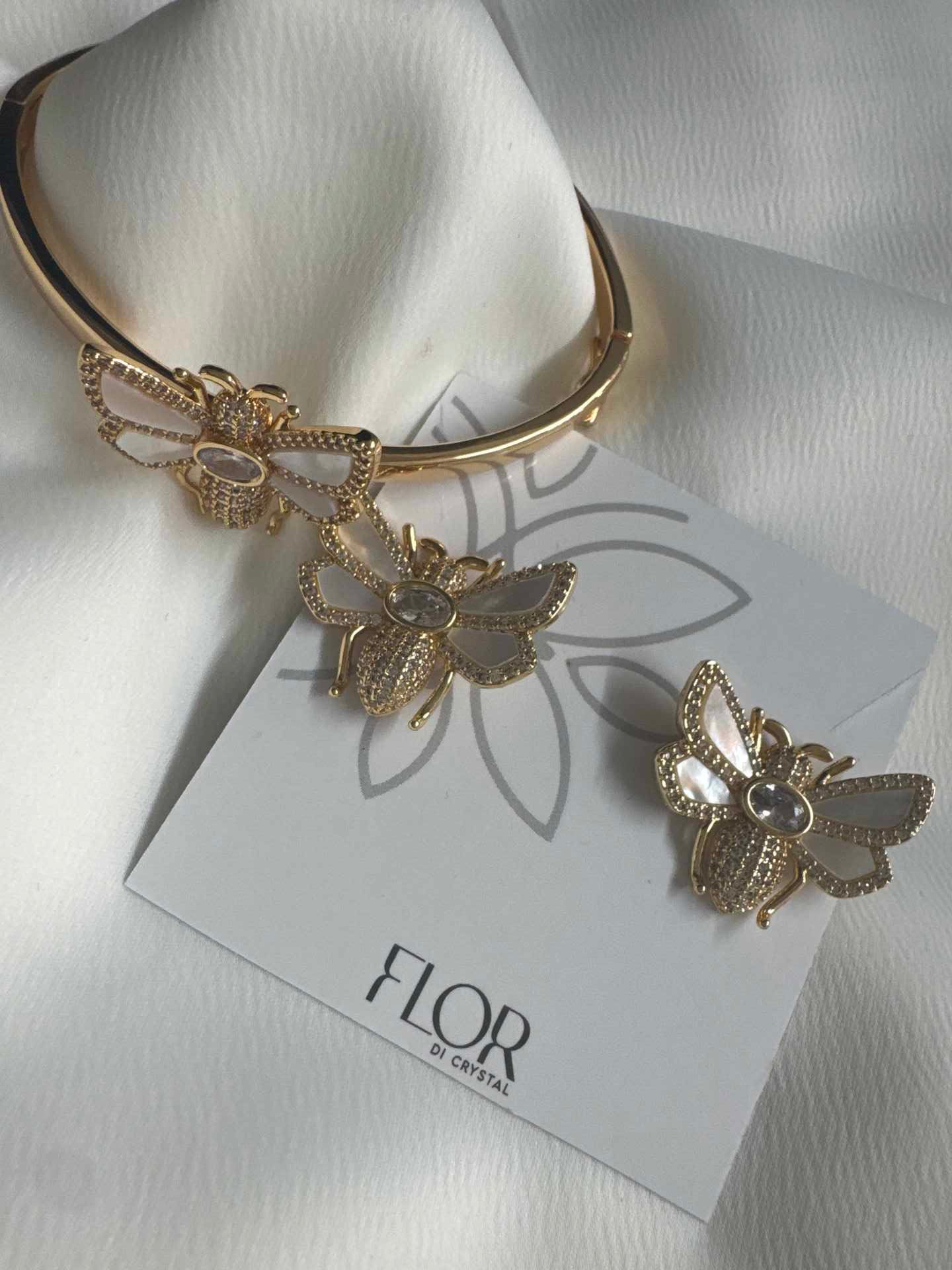 Conjunto - Conjunto Gucci Bracelete e brinco