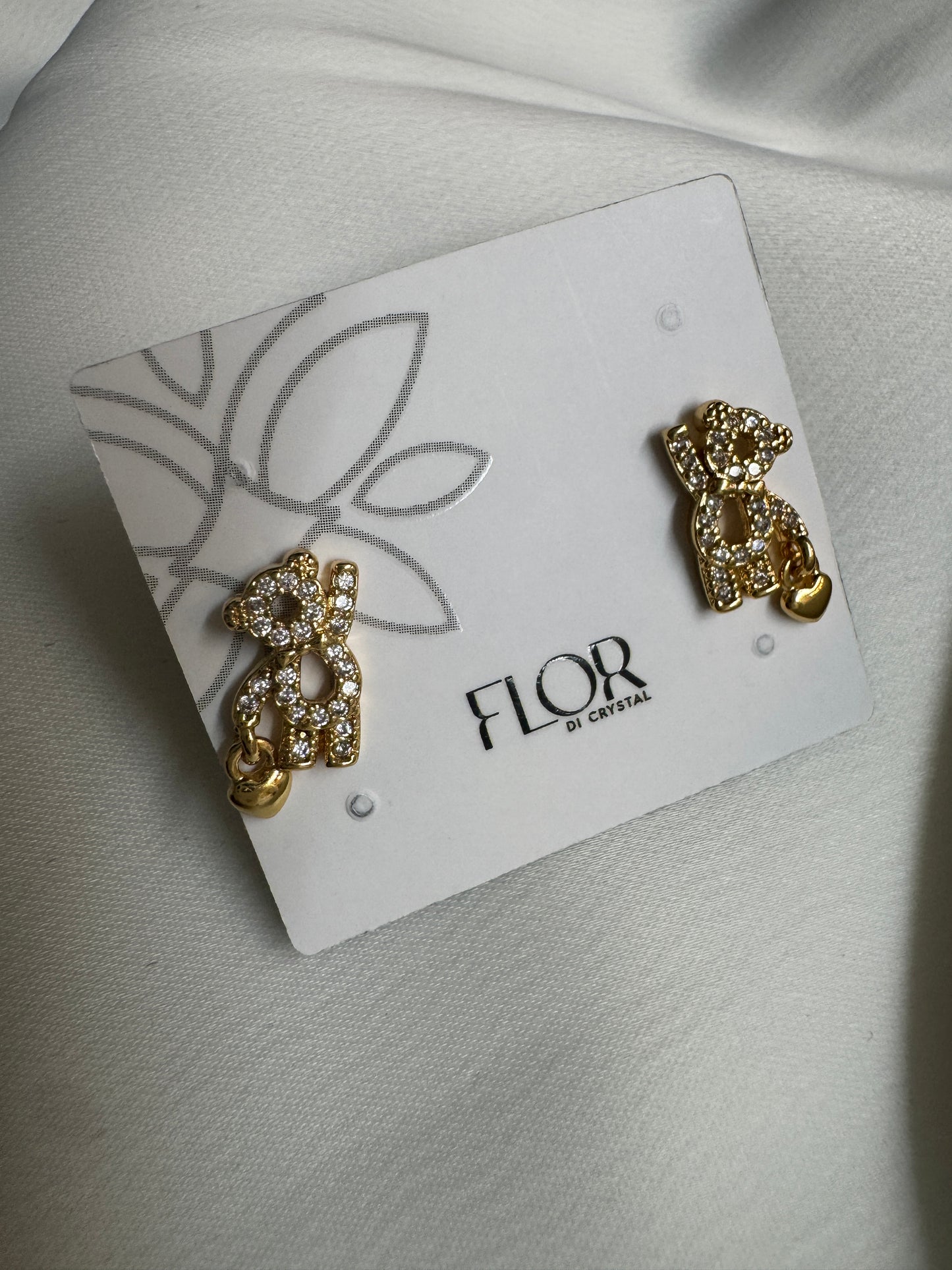 Brinco - brinco de ursinho infantil