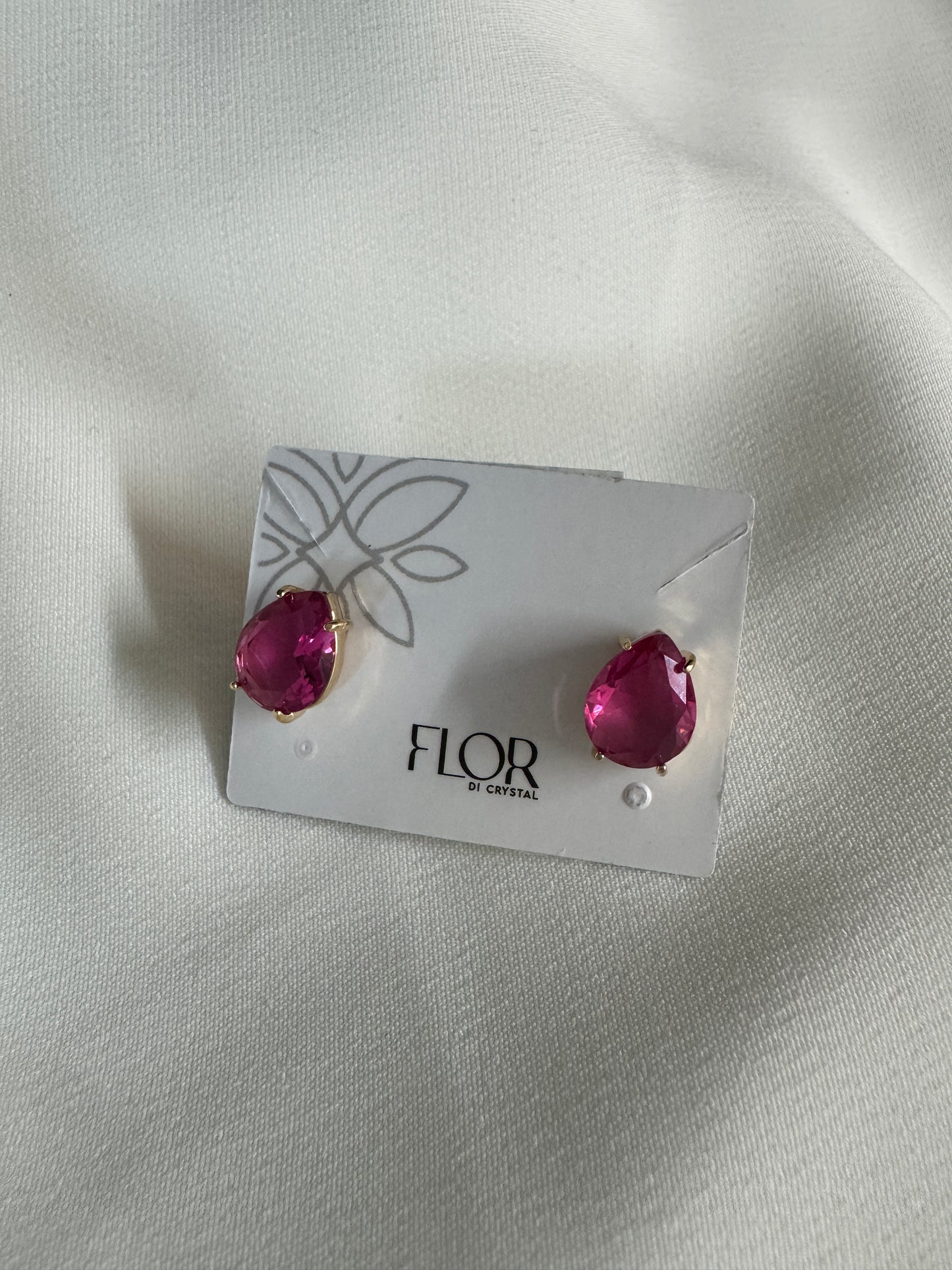 Brinco - Brinco de gota - fuchia