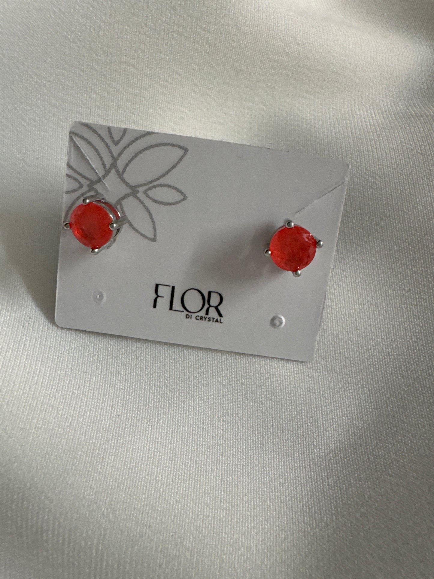 Brinco - Brinco ponto de luz Mini Turmalina - laranja