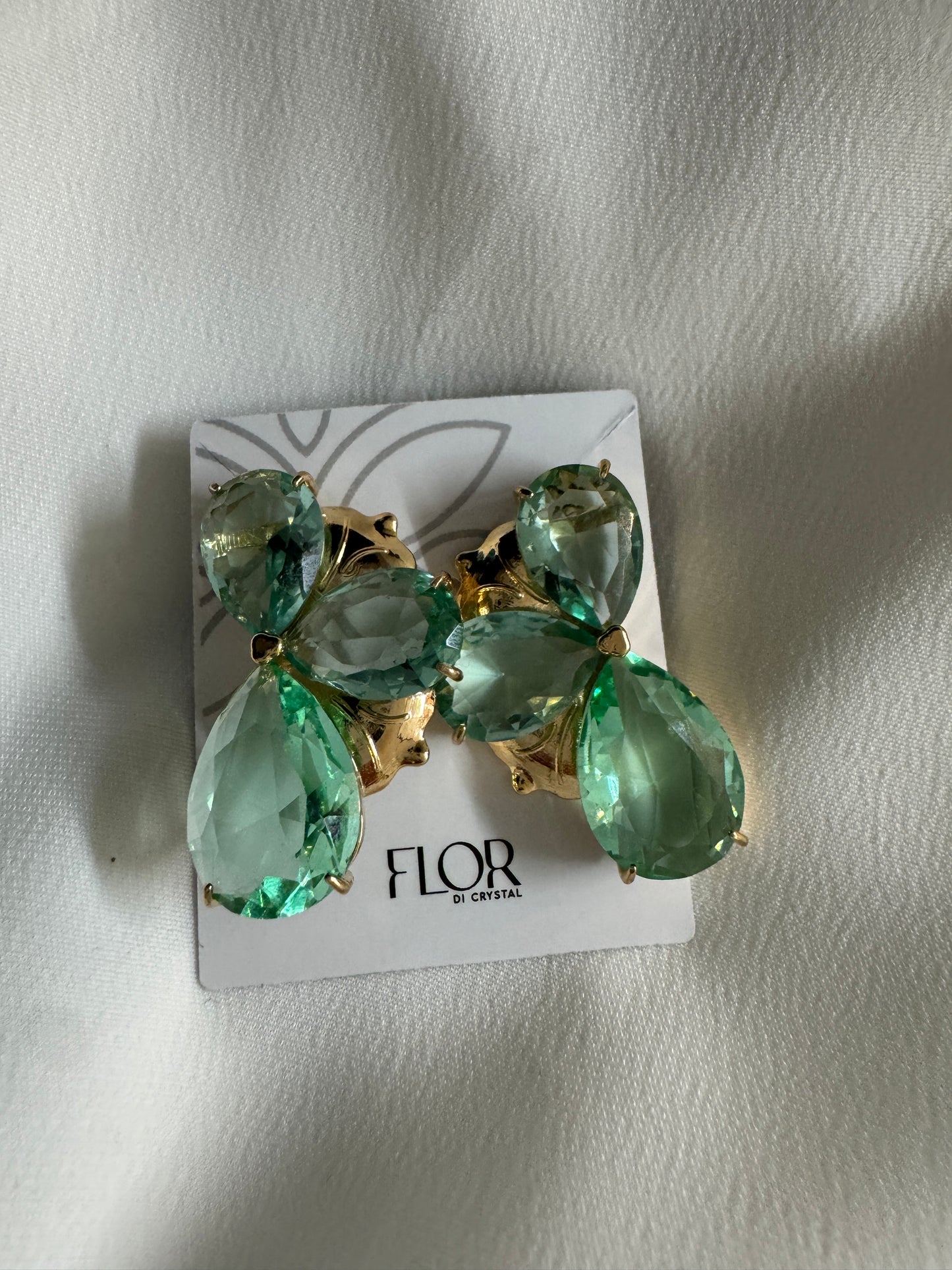 Brinco - Brinco pedra verde