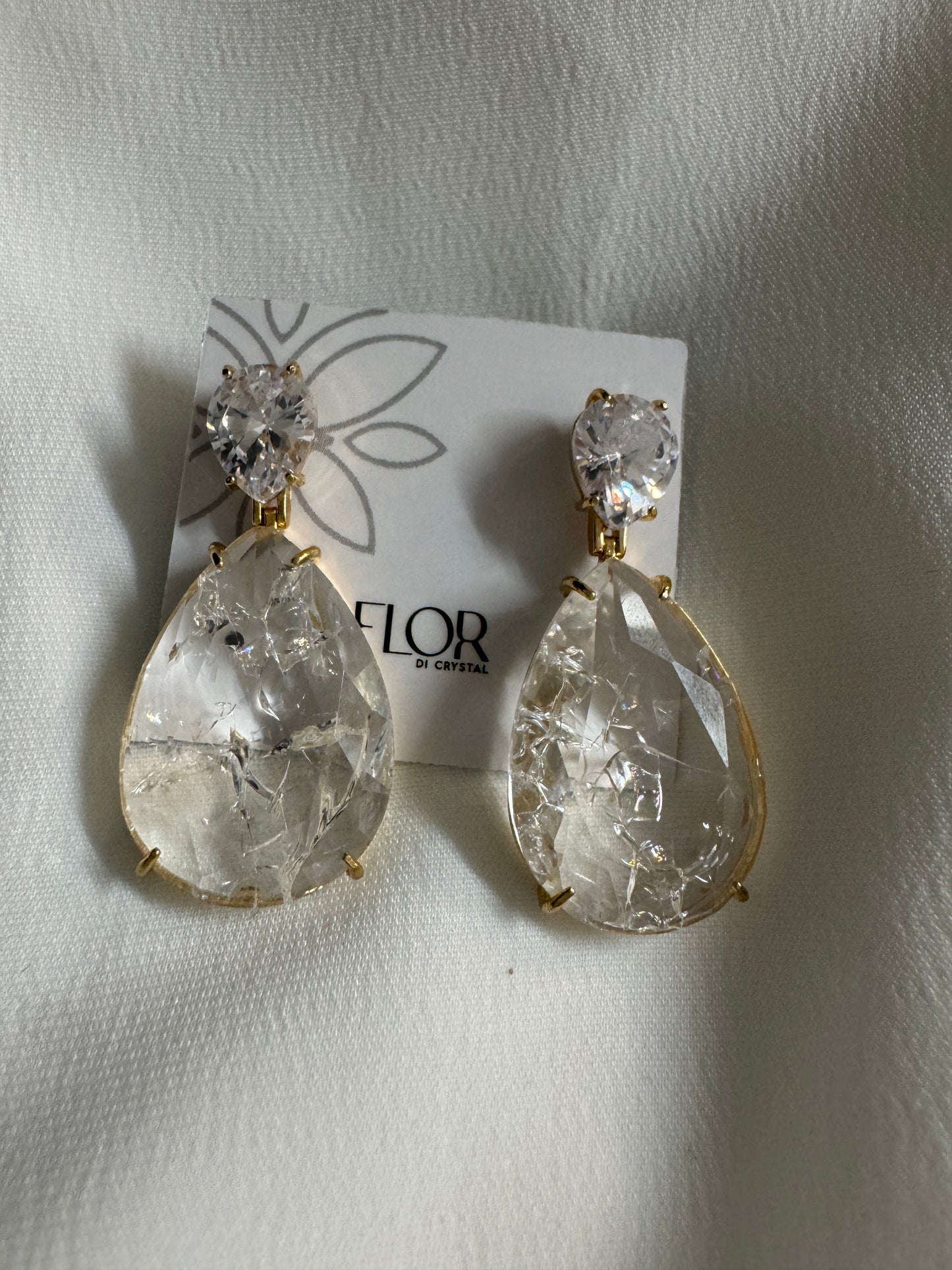 Brinco - Brinco Cristal gota