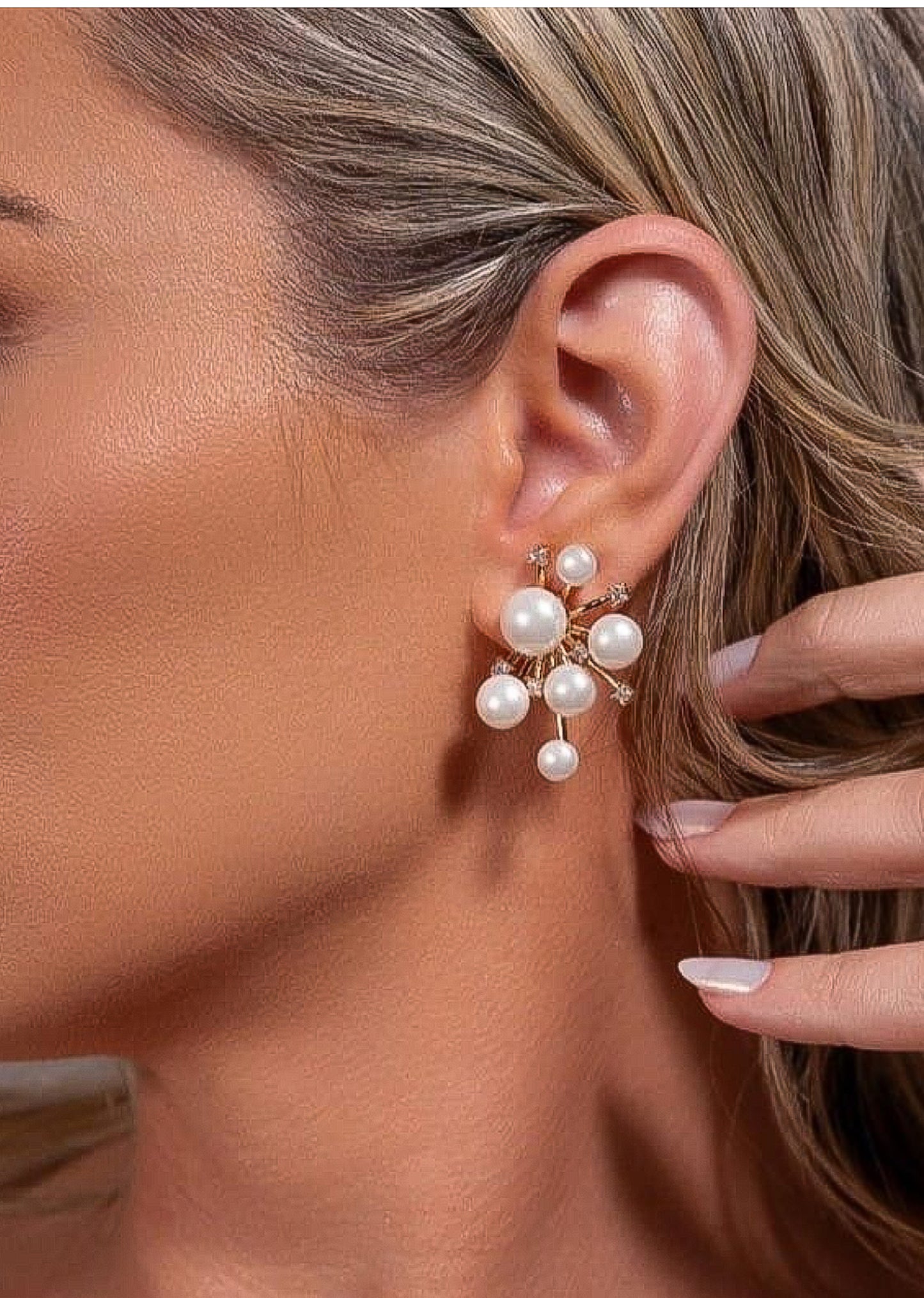 Brinco - Brinco de raios perola