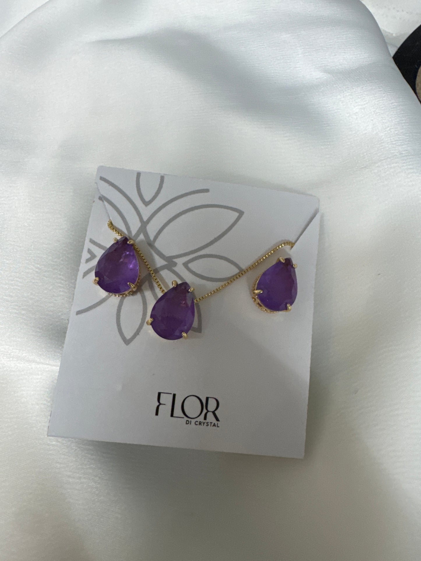 Conjunto - Conjunto de gota Roxo Fusion