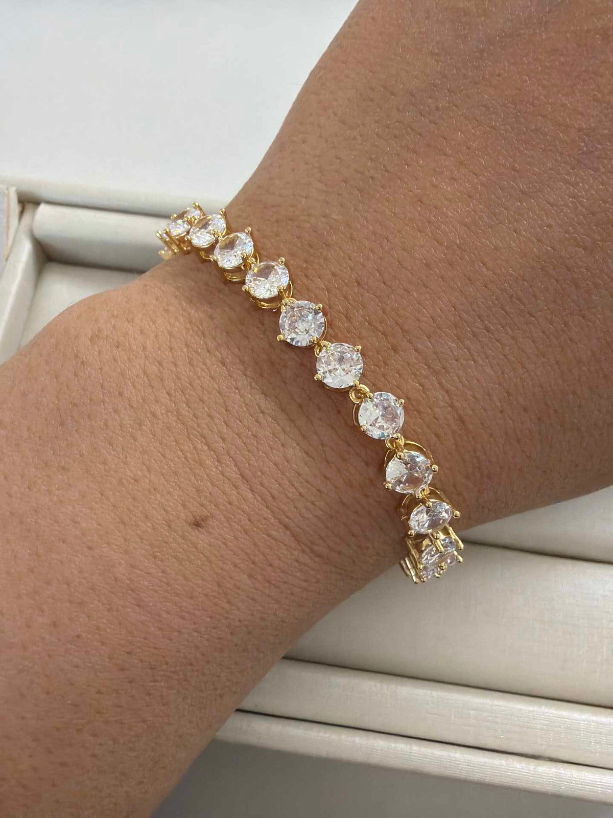Tennis bracelet Chain round 6mm