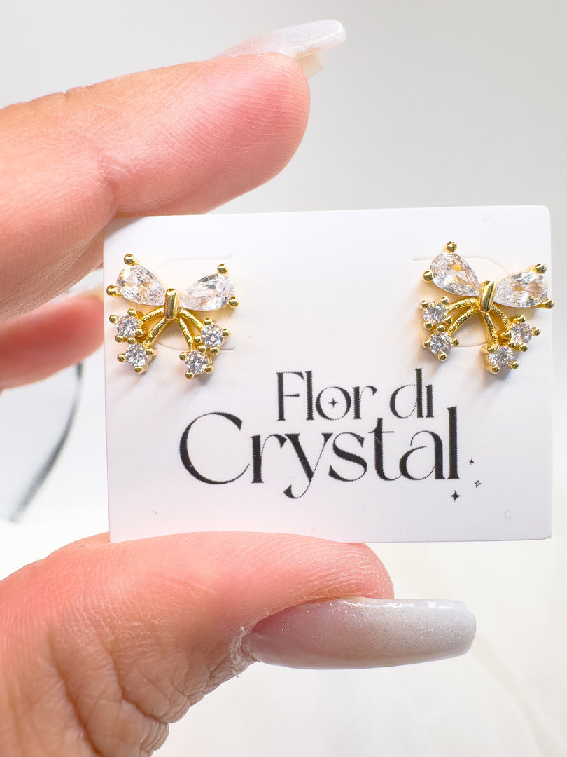 Brinco - brinco onto de laco- zirconias pequenas