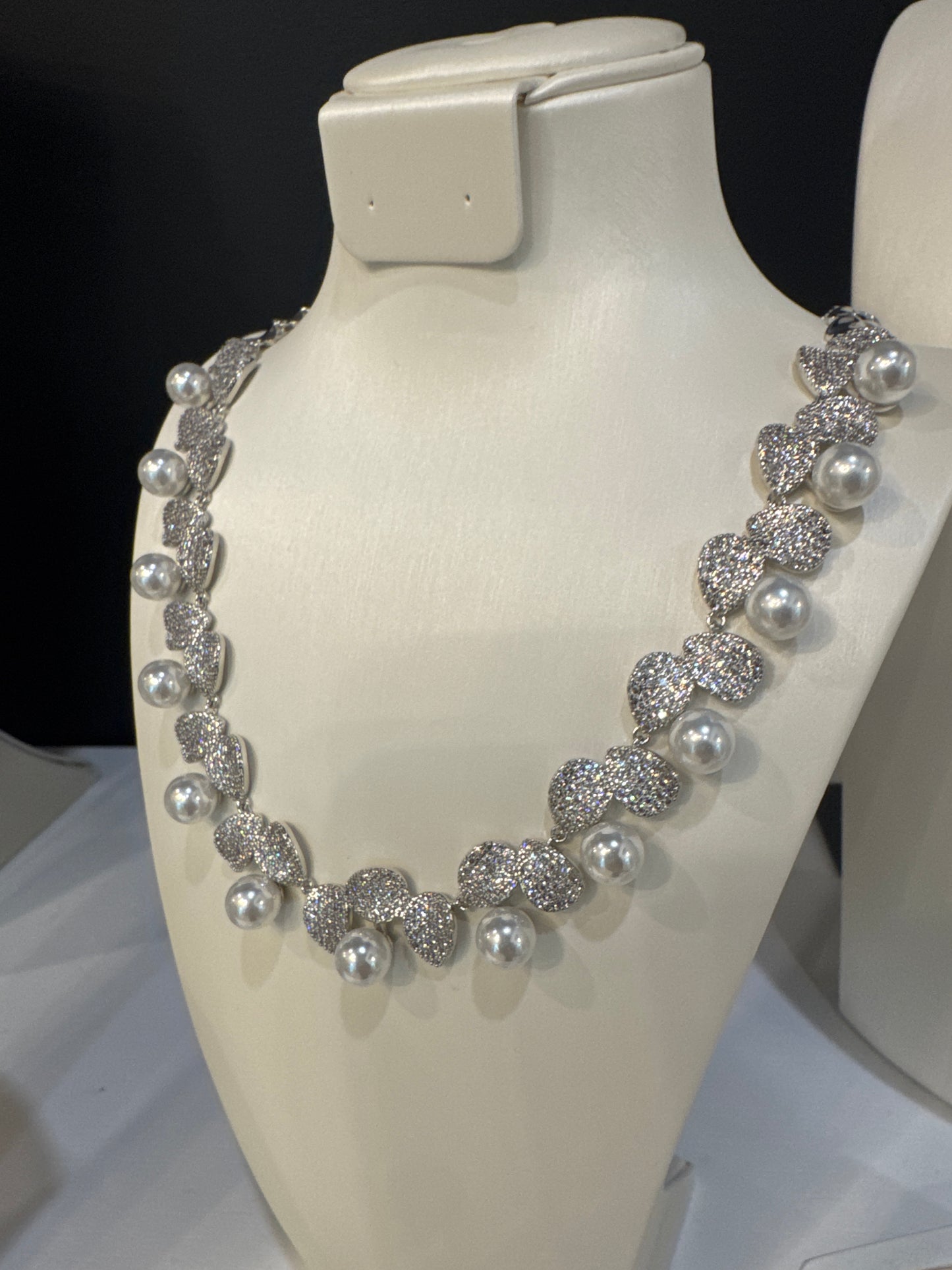 Colar - Colar cravejado e perolas