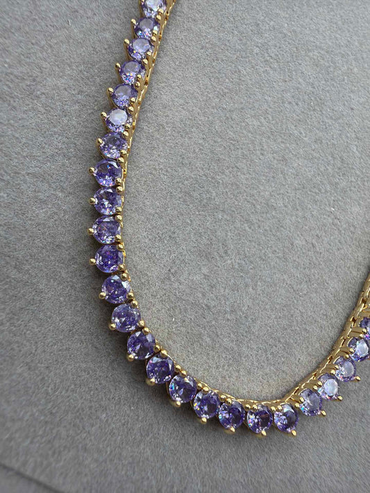 Rivieira 3mm Roxo 18k - 40cm