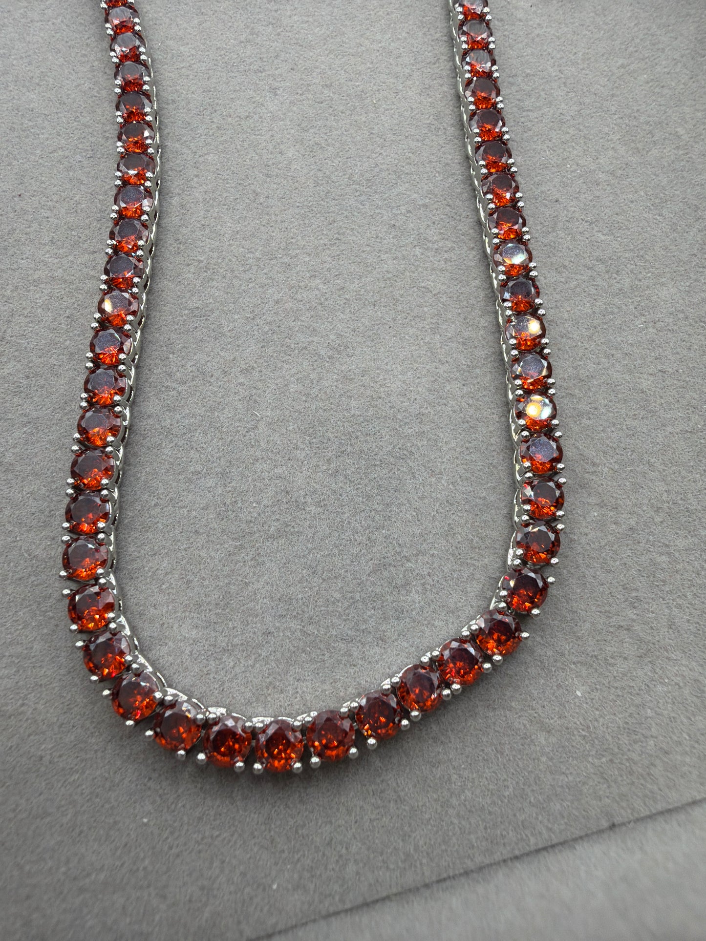 Colar - Rivieira 4mm 4 pontas MARSALA - 40cm