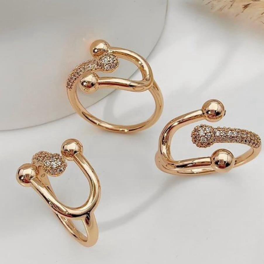 Anel - Anel tiff cravejado 18K