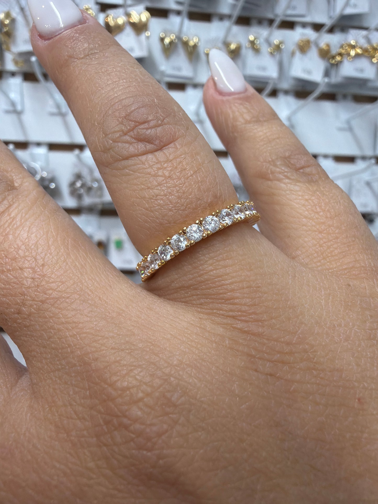 Anel - Anel aparador alianca inteira -