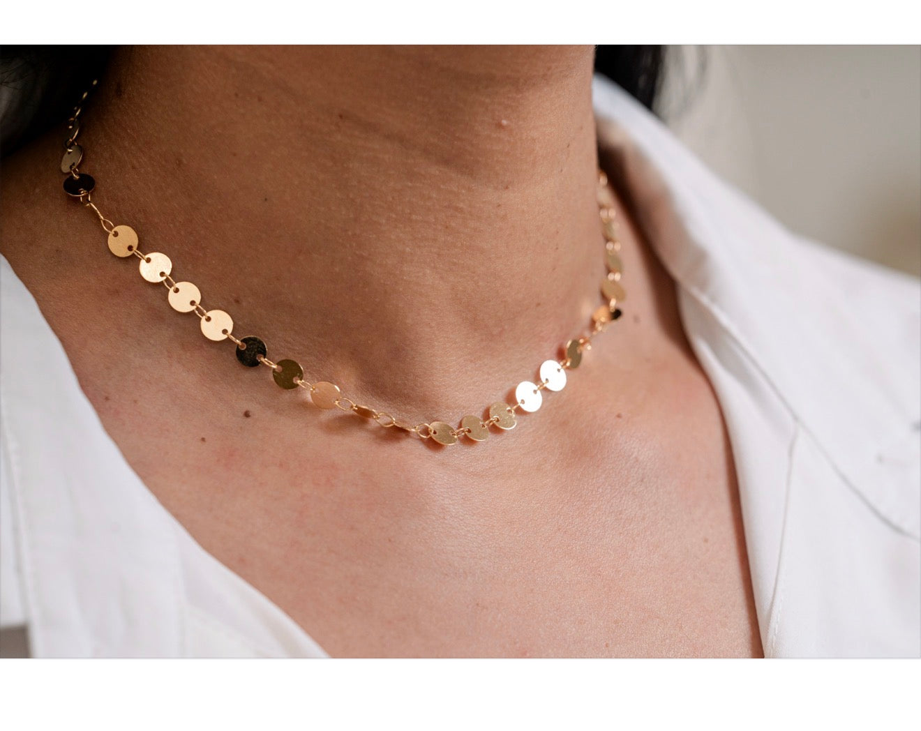 Mini Disc Chain Choker