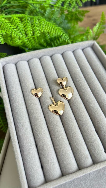 Heart Earing with detachable back