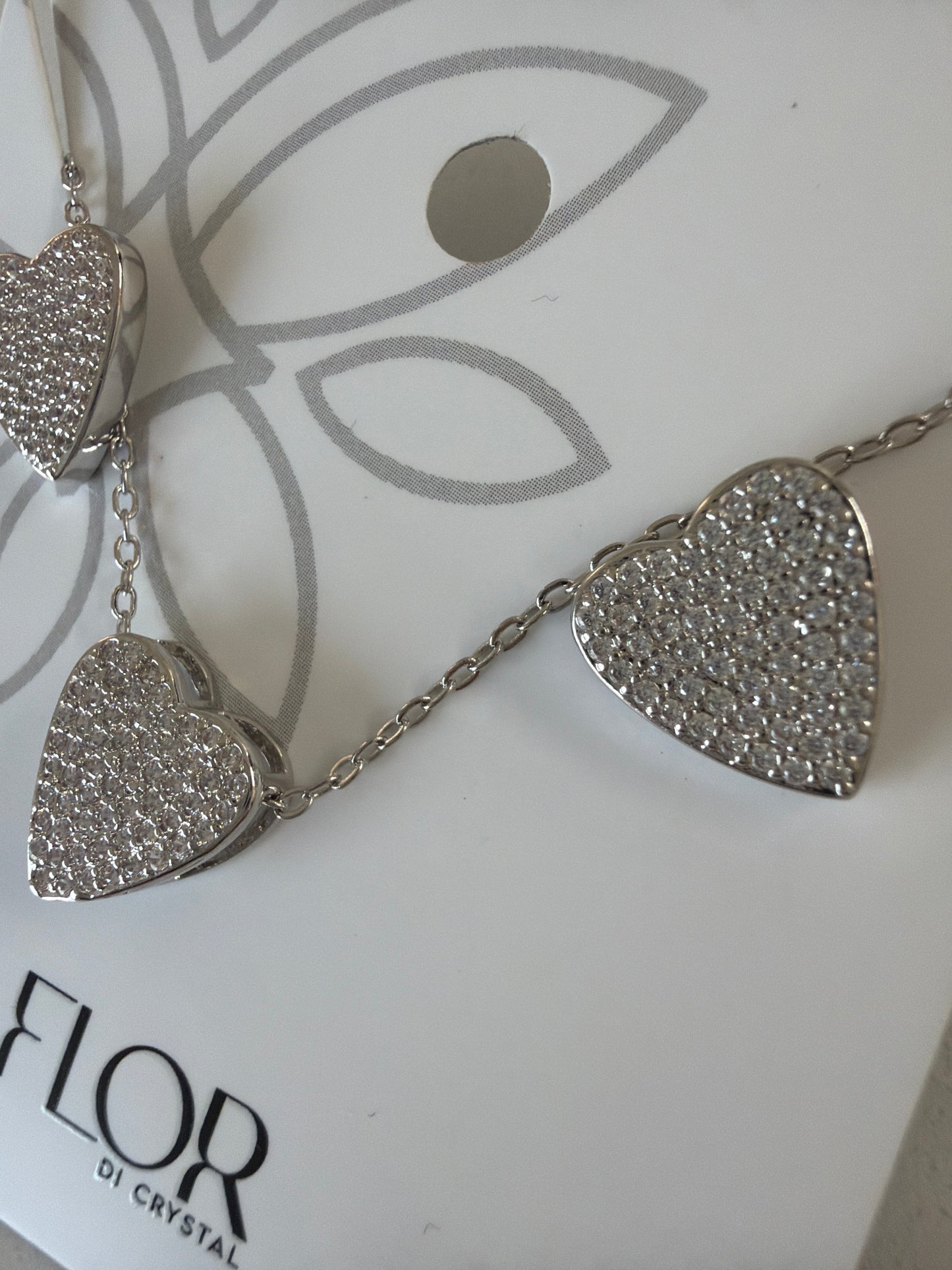 Heart Earring and necklace set