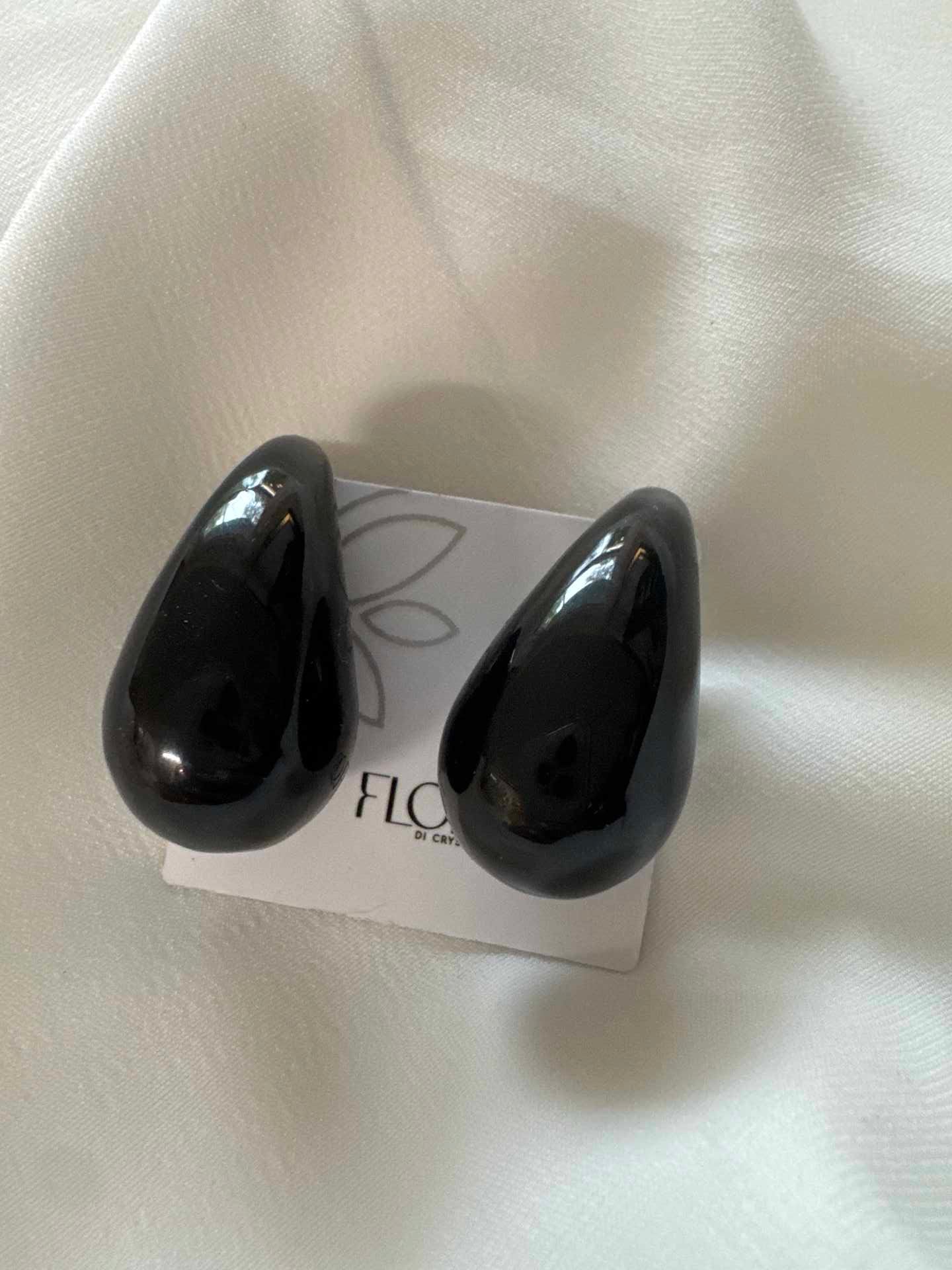 Gota grande lisa - Preto