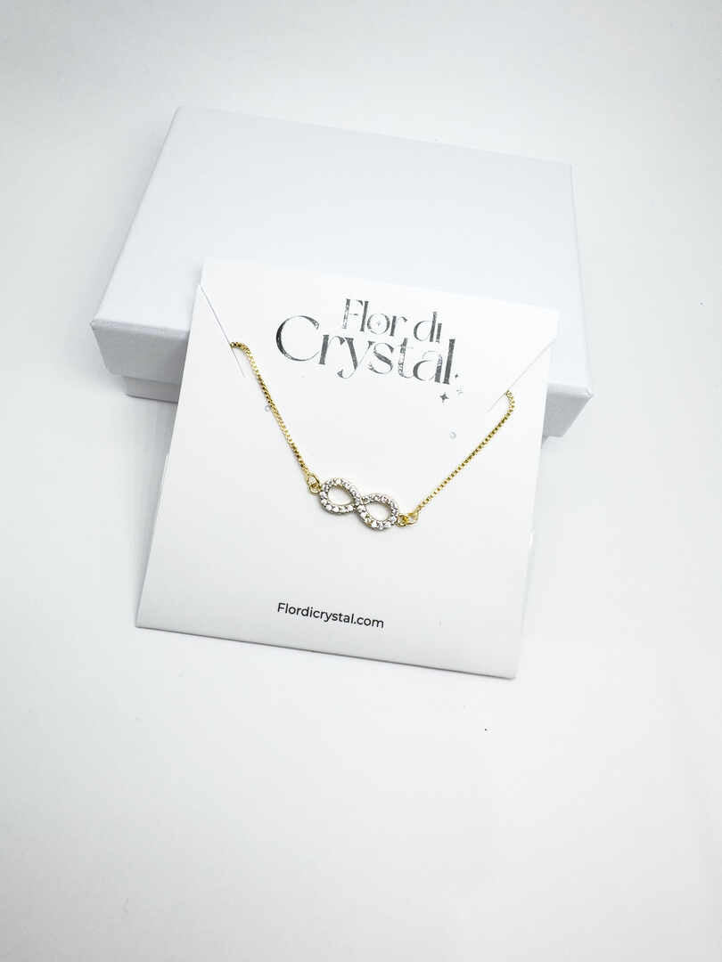 Pulseira - Pulseira de corrente e pingente eternidade