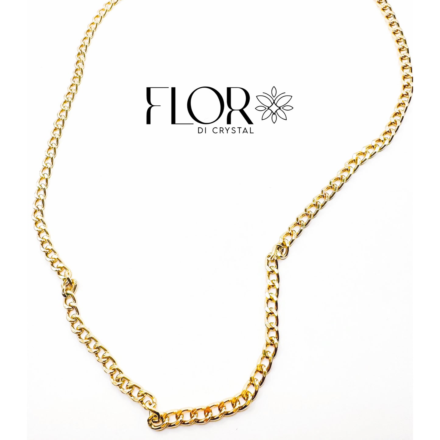 Corrente - Corrente grumet 2MM - dourada 45cm