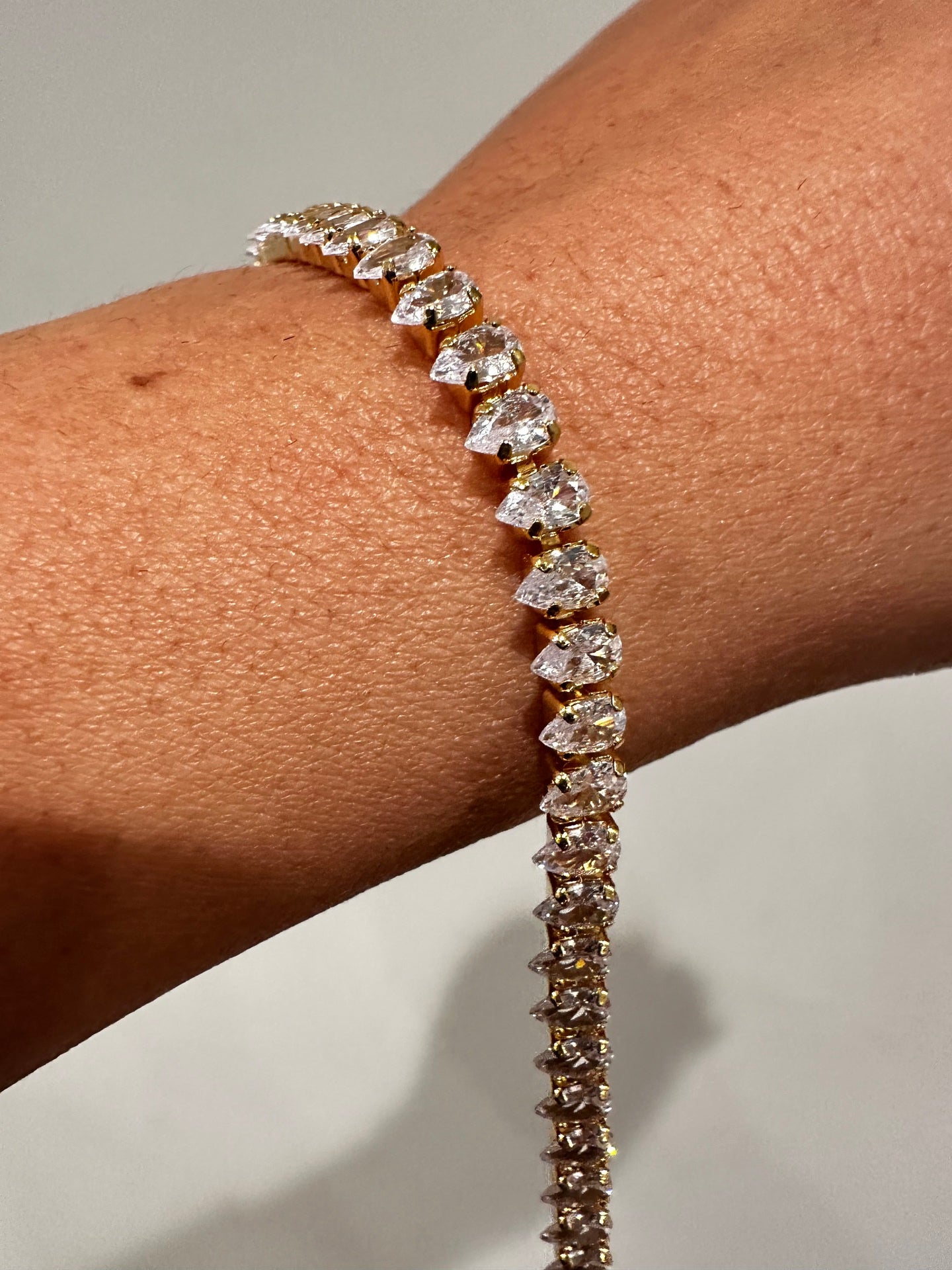 Pulseira - Pulseira Rivieira 3 pontas -fecho joia