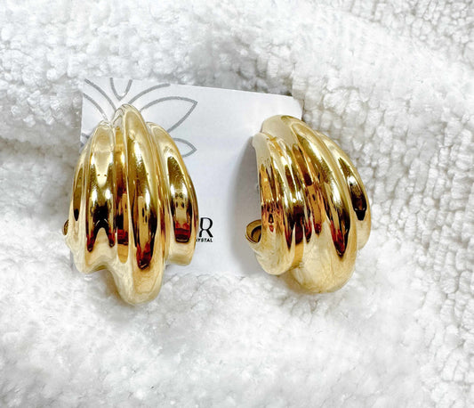 Brinco - Brinco grande Curvado maxi liso