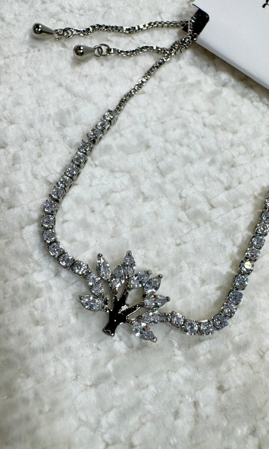 Pulseira - pulseira rivieira regulavel - mini arvore