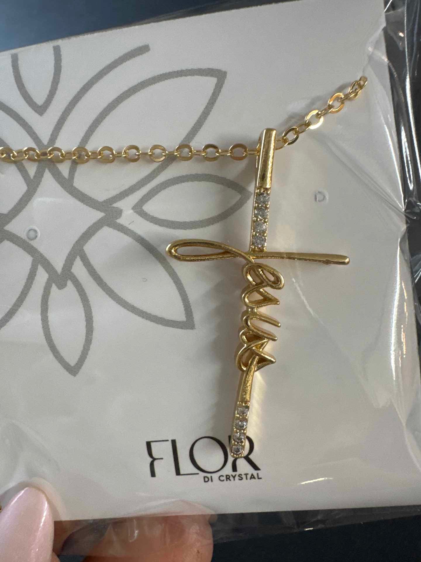 Conjunto - Colar de cruz jesus