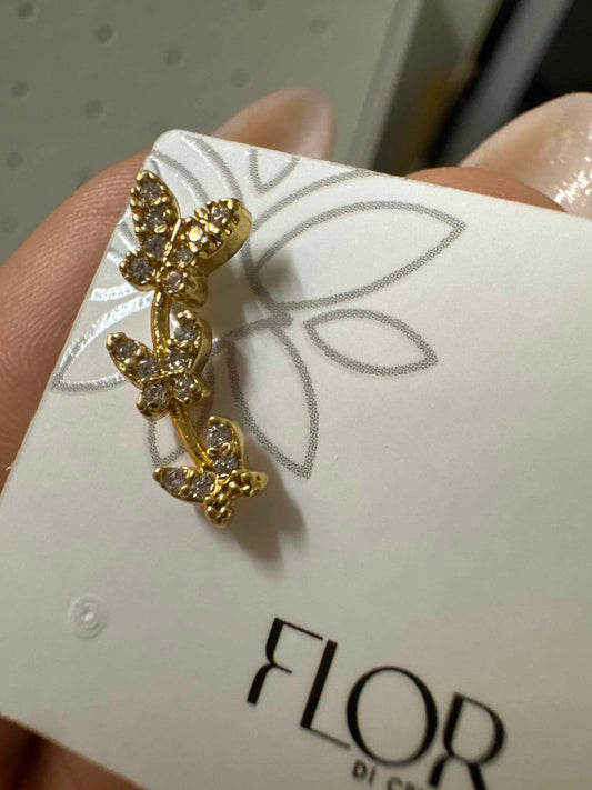 Piercing - Pircing de furo borboletas em meia lua