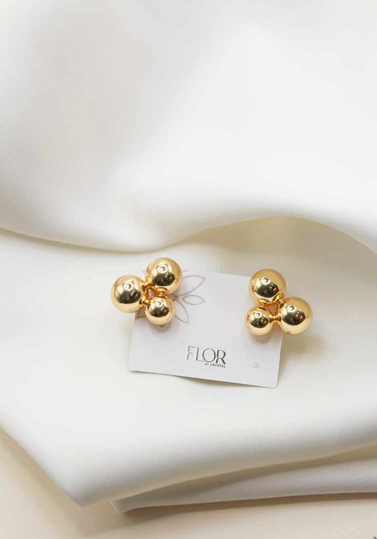 Brinco - brinco de Bola tripla liso