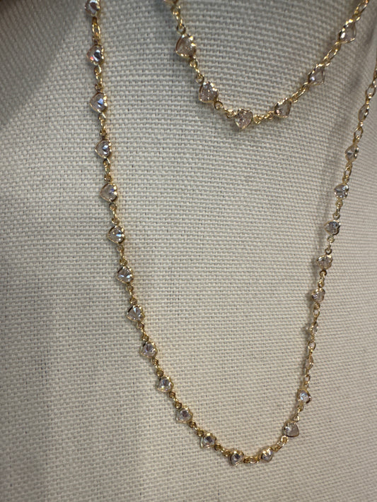 Conjunto -  conjunto de chocker e pulseira de coracao