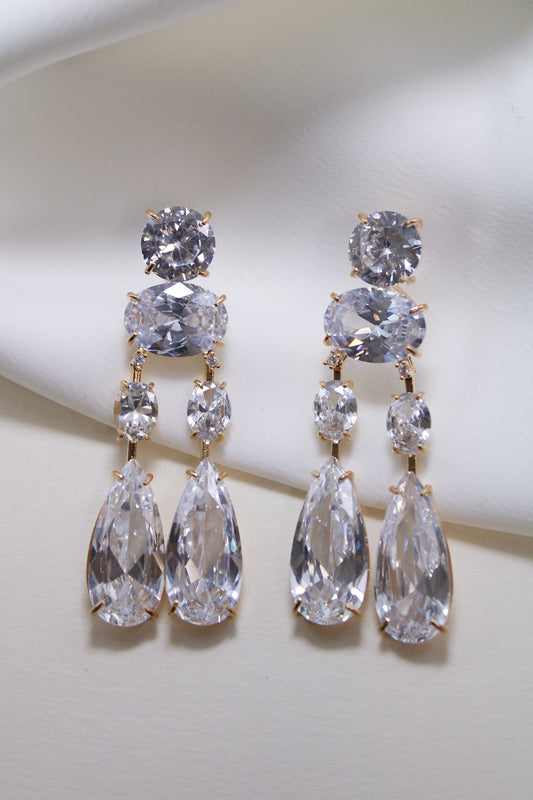 Cristal cascade Luxury earing