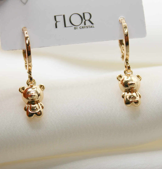 Brinco - Argola de pi gente de ursinho