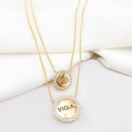 Conjunto colar duplo Orai e Vigiai