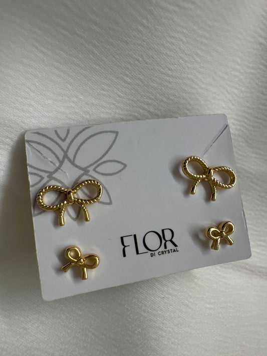 Brinco - Duo de laco em -gold