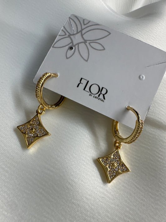 Brinco - Argola de pingente Luiz Vitton