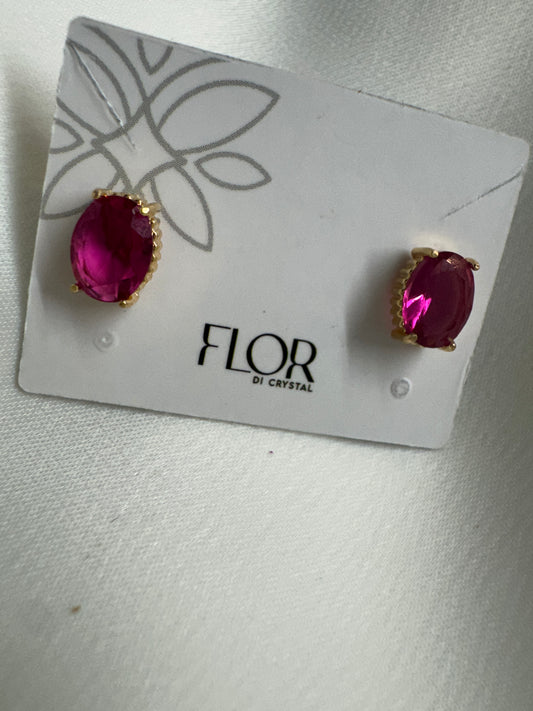 Brinco - Brinco de mini fuchia