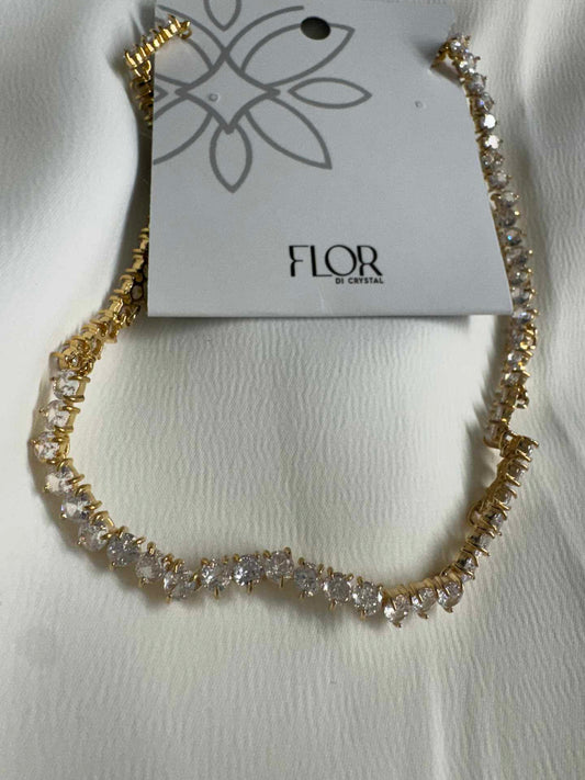 Choker - Rivieira 3mm cristal - bopartida