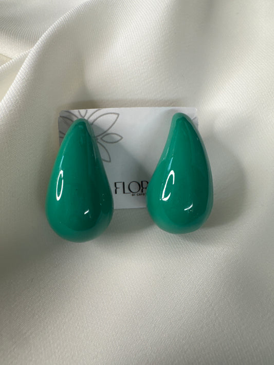 Brinco - Brinco de gotas Verde