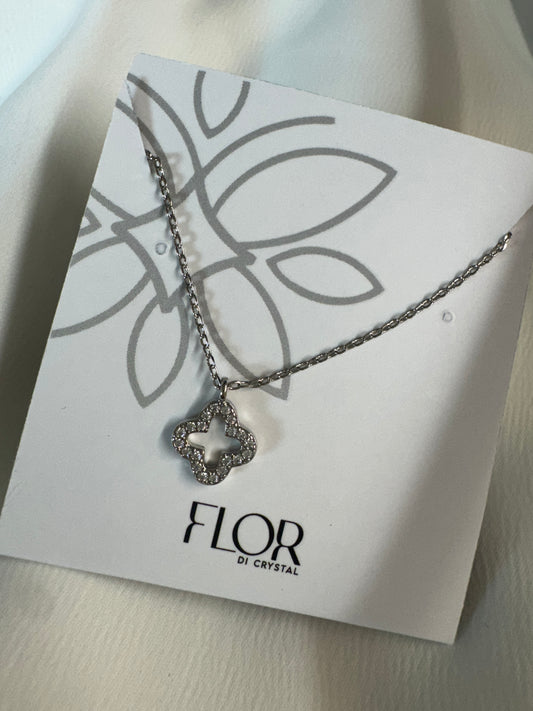 Choker - Colar de Trevo Cravejado mini