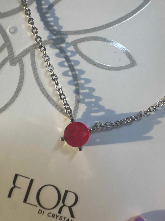 Colar -  Ponto de luz fusion- Laranja