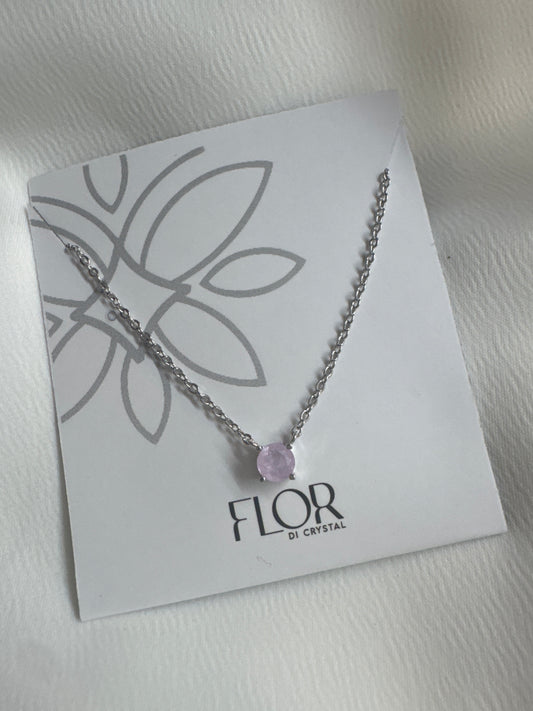 Colar - Colar ponto de luz rosa