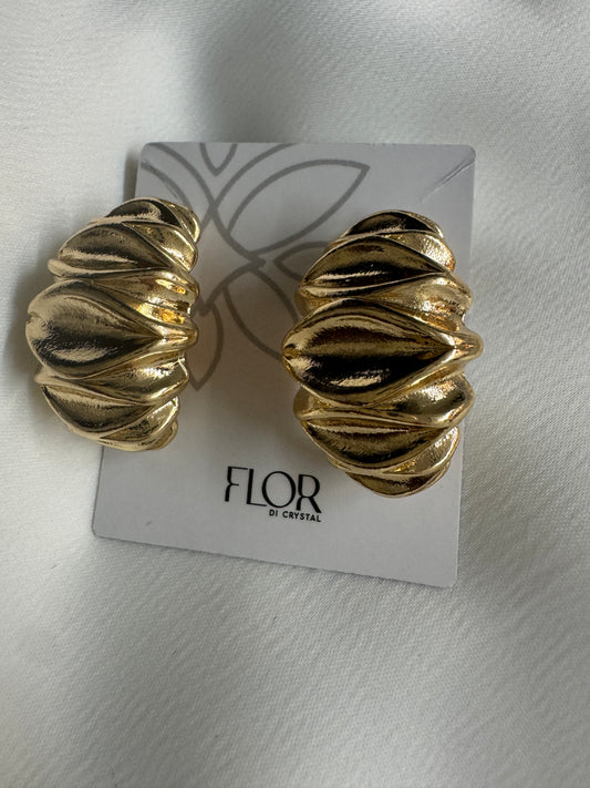 Brinco - Brincos texturizado Luxo