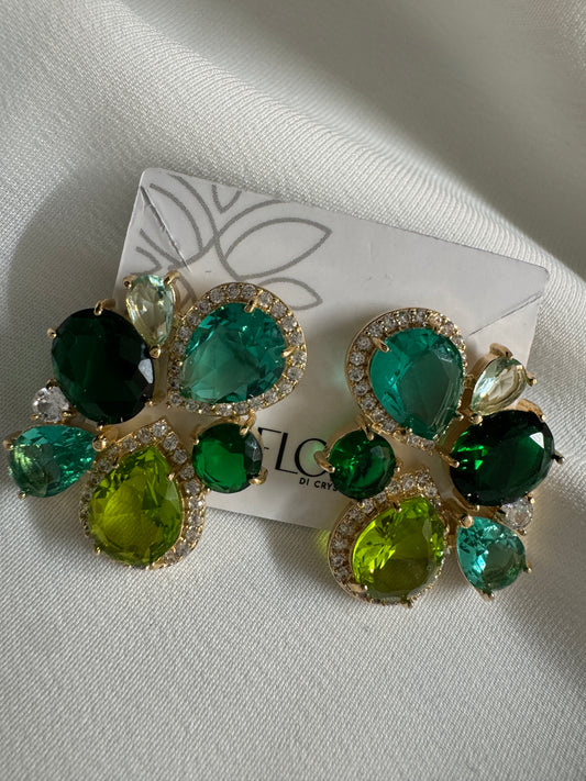 Brinco - cluster Verde esmeralda e verde lima medio