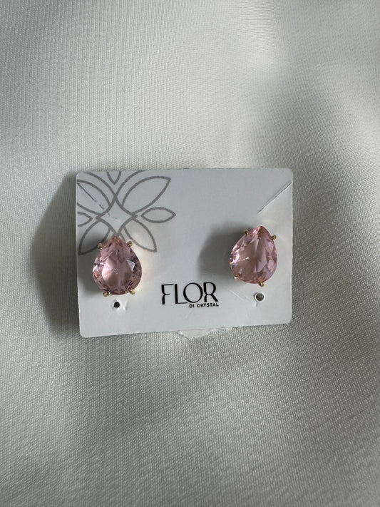 Brinco - Brinco de gota -  rosa