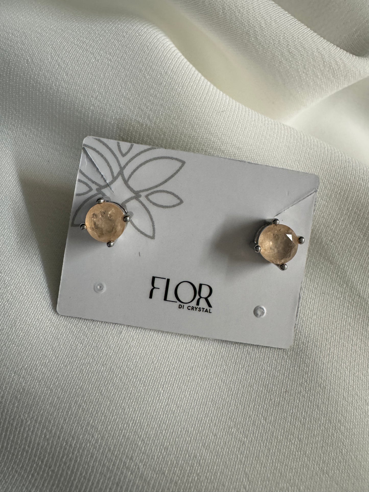 Brinco - Brinco ponto de luz Mini Turmalina - morganita