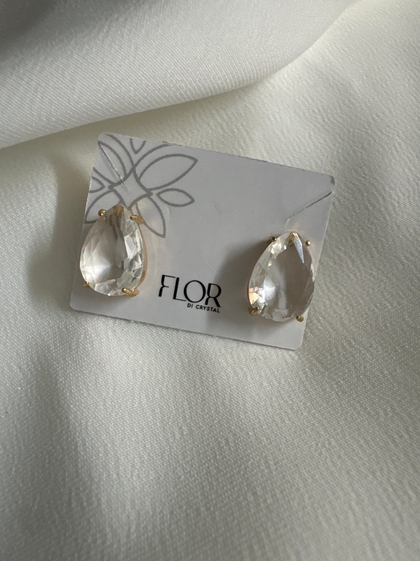 Brinco - Brinco de Gota Cristal