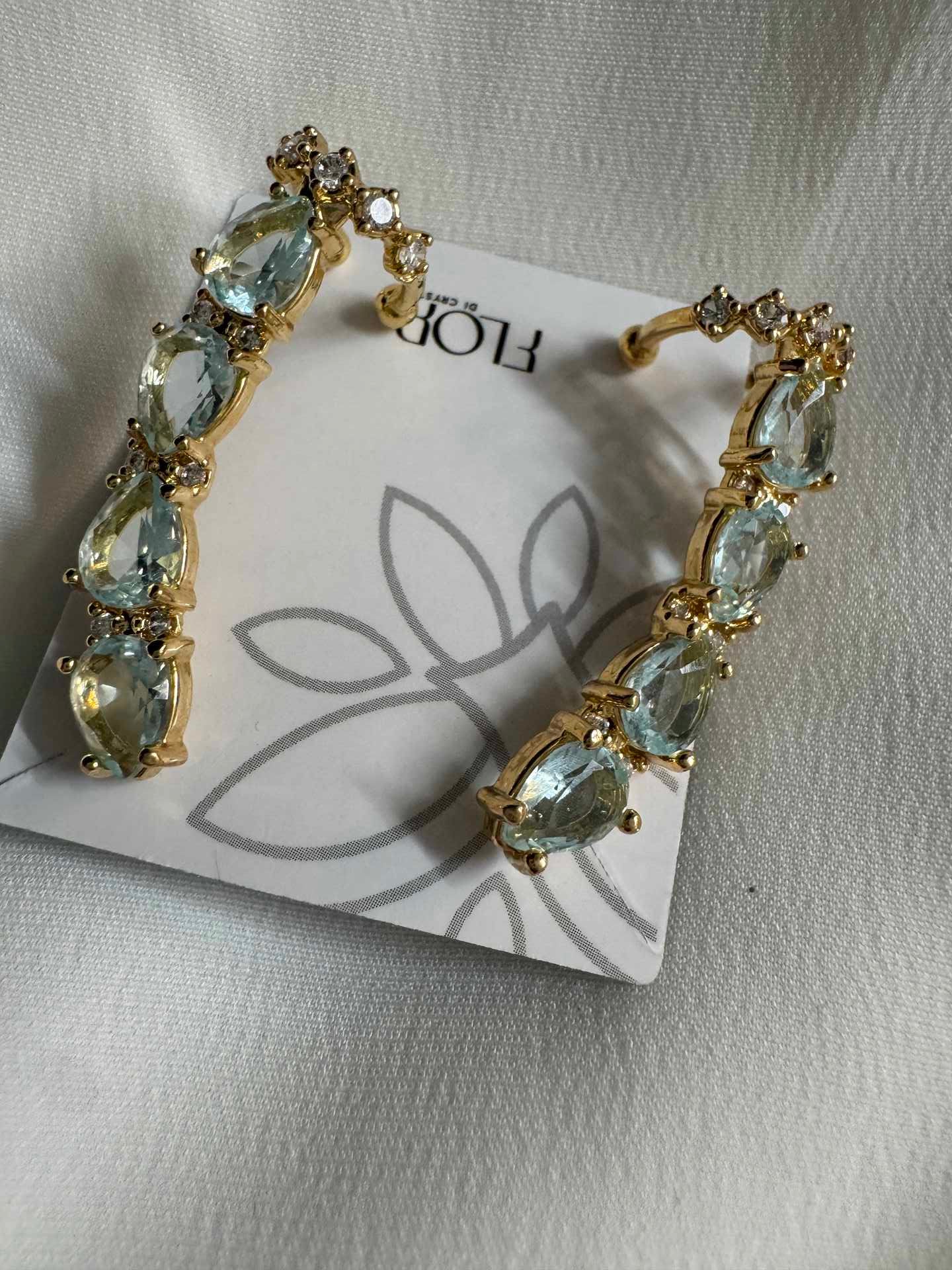 Brinco - Brinco cearcuff delicado aqua