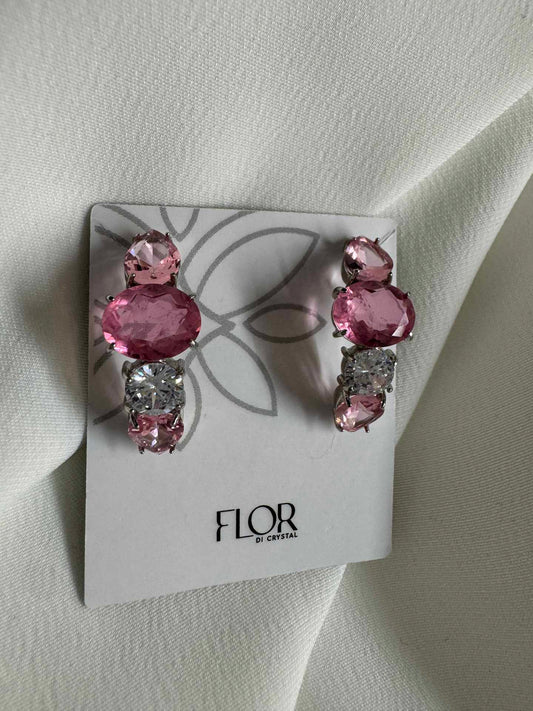 Brinco - Brinco earcuff Rose e cristal